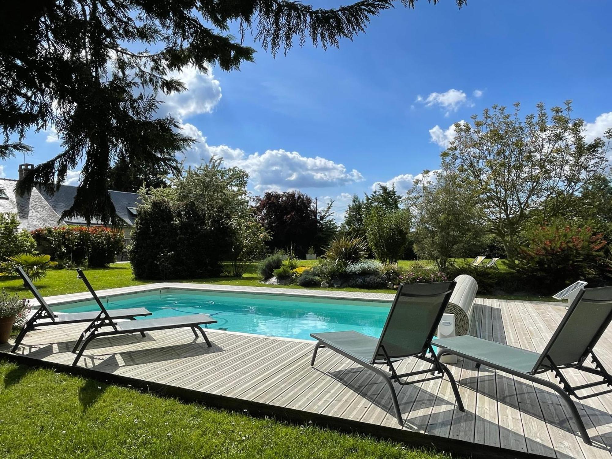 Villebernier Chambres D Hotes Avec Piscine Et Spa La Foliere Saumur מראה חיצוני תמונה
